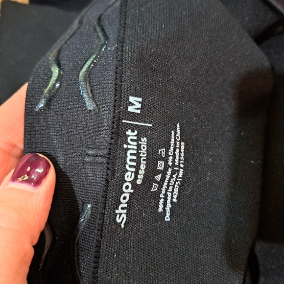 Shapermint Black Leggings Tummy Control Medium - Picture 3 of 3